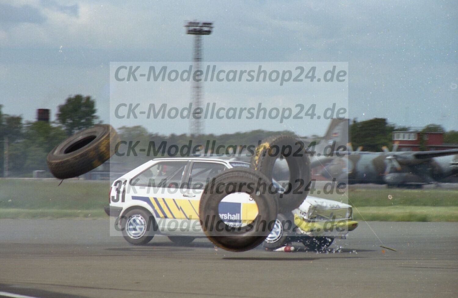 Motorsportbilder Wunsdorf 10.06.1984,  VW Polo Cup, Startnummer 31 in Aktion