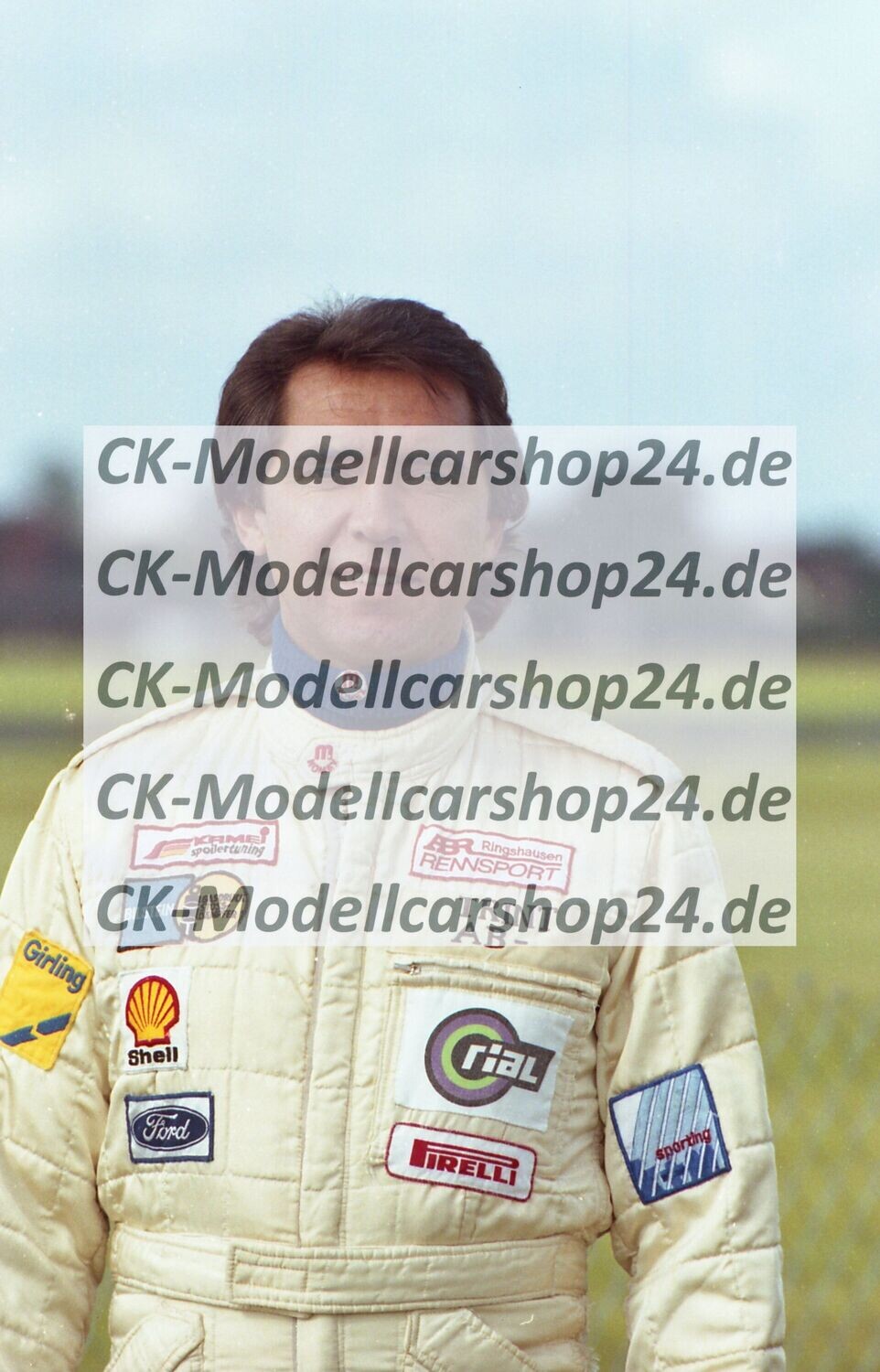 Motorsportbilder Wunsdorf 10.06.1984,  Deutsche Produktionswagen Meisterschaft, Protrait des Siegers M. Trint