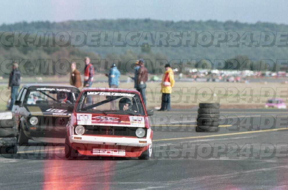 Motorsportbild Siegerland 1981,  VW Golf Startnummer 159 und 160