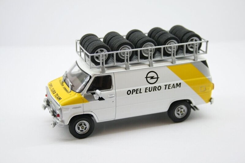 Chevrolet G-Series Van, Rothmans Opel Rally Team, Rothmans, 
Assistance with roof rack and wheels, 1983