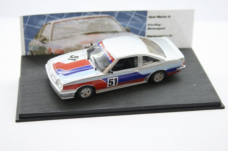 CKSP021	Opel Manta B Kissling Motorsport, Wolfgang Offermann, 
silber, Startnummer 51, lim. Kleinserie