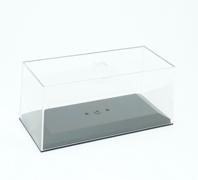 1/43 Universell Sammlervitrine MINICHAMPS Klarsichtbox, schwarzer Sockel 145x65x65
