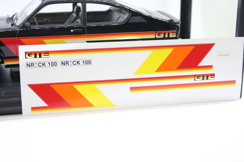 Opel Kadett C 1000 Irmscher Schwarz
 "Nur Aufkleber 1/18 ohne Basismodell "