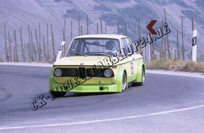 Motorsportbild Rhein Mosel Bergpreis 1980 02er BMW gelb Startnummer 86