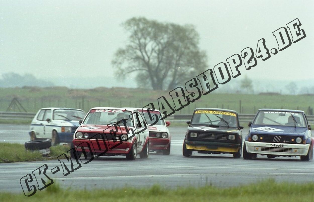 Diepholz Flugplatz 19-21.07.1985 VW Polos, Theos Werkstatt und Fiat Ritmo