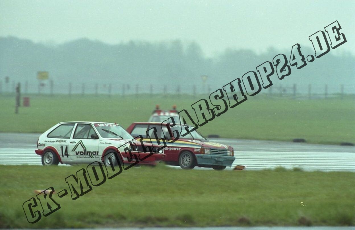 Diepholz Flugplatz 19-21.07.1985 VW Polo mit Talbot Startnummer 14,15