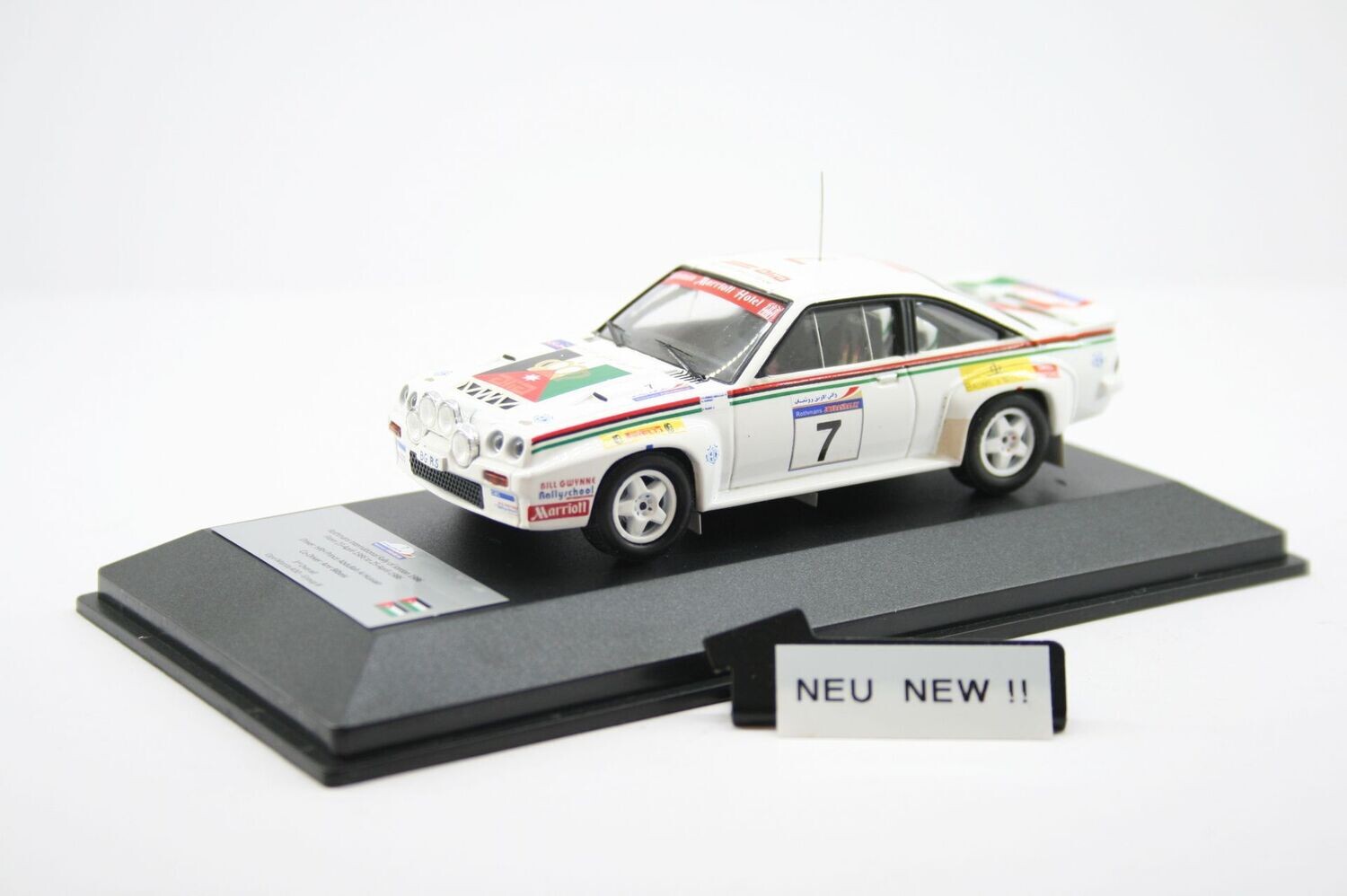 Opel Manta B 400 Rothm. International Rallye 1986 From 23. April 1986 bis 25.April 1986 3ter Gesamtplatz Startnummer 7
Limitierte Kleinserie und nur bei mir erhältlich !!!