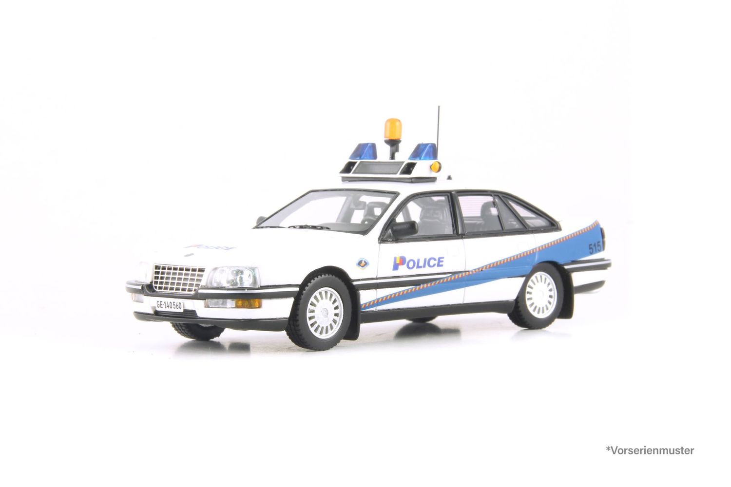 Opel Senator B 3.0i Police Cantonale de Geneve. Fertigmodell aus Resin, limitiert 150 Stück
