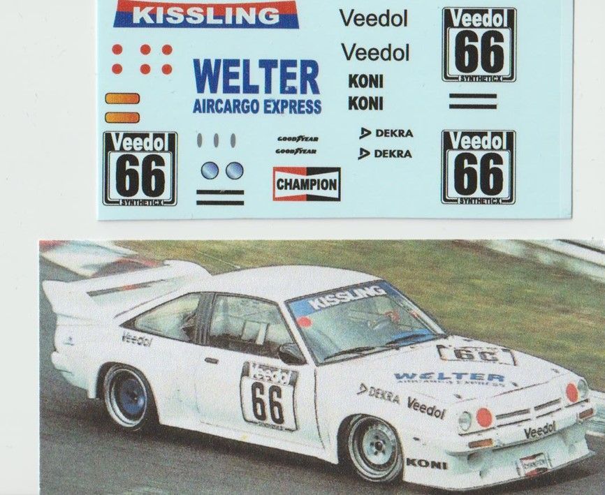 Opel Manta B VLN 1996 Fahrer Peter Haas und Bernhard Schmittner NEU !!