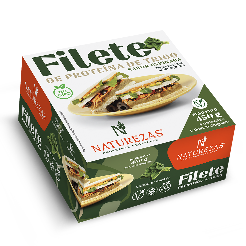 FILETES CON ESPINACA DE SEITAN NATUREZAS 450G