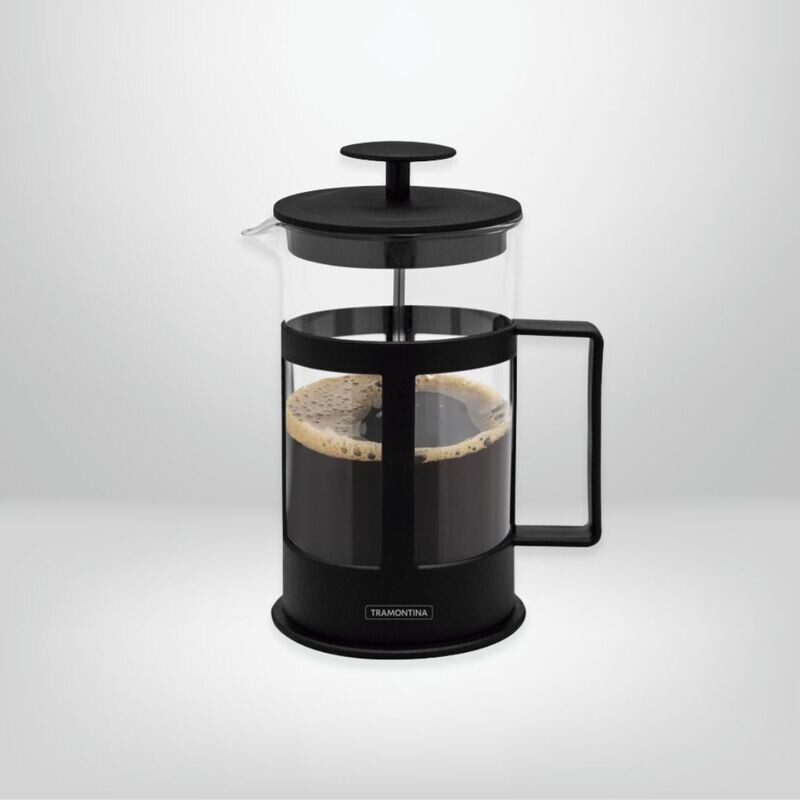 Cafetera de Prensa Francesa Negra 600 ml TRAMONTINA