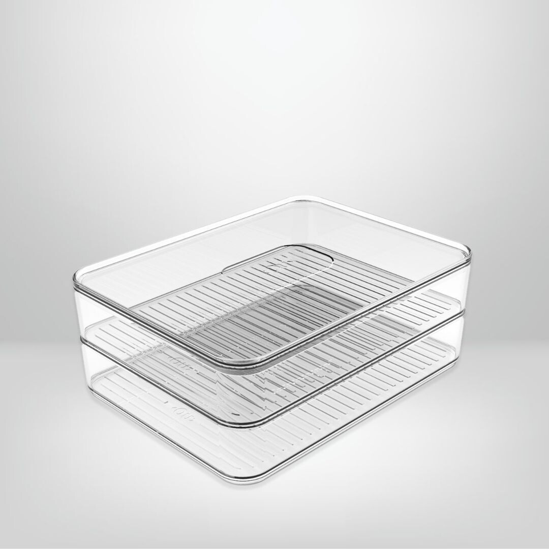 Recipiente para Fiambres Doble OU &quot;Clear Fresh&quot;