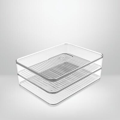 Recipiente para Fiambres Doble OU &quot;Clear Fresh&quot;