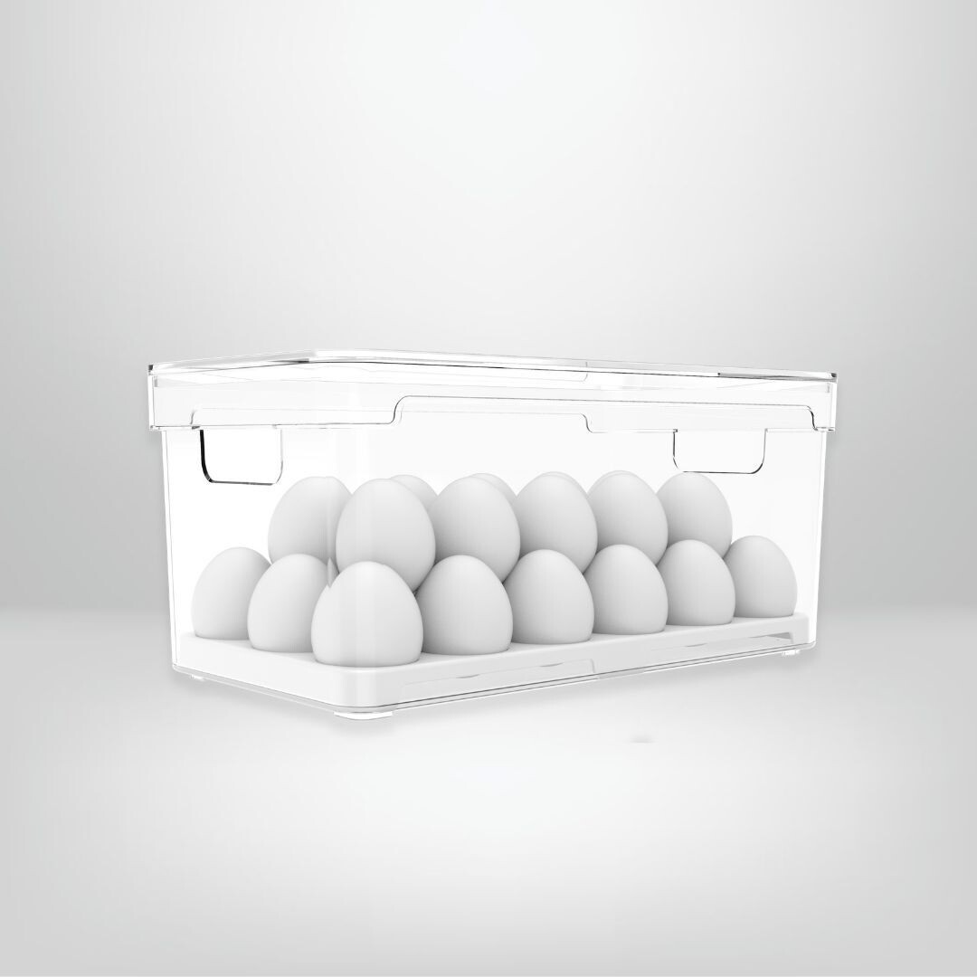 Organizador de Huevos con Tapa 36 unidades OU &quot;Clear Fresh&quot;