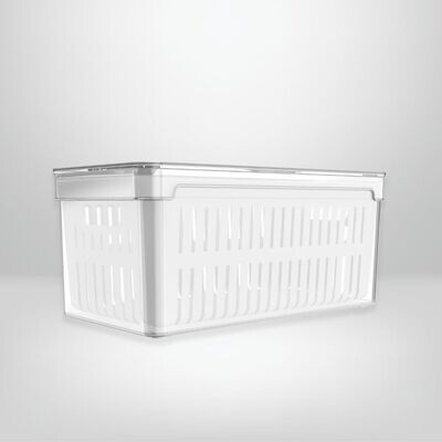 Organizador de Heladera con Cesta 30x15x13cm OU &quot;Clear Fresh&quot;