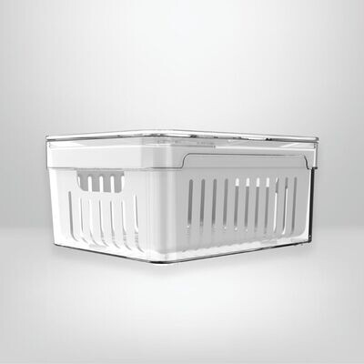 Organizador de Heladera con Cesta 20x15x10cm OU &quot;Clear Fresh&quot;