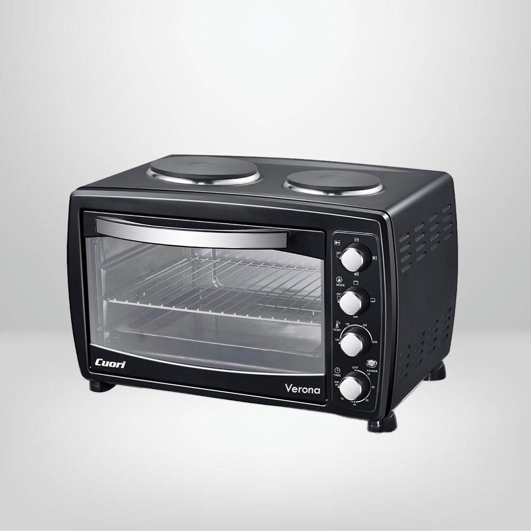 Horno Eléctrico con Anafe 38 Litros 1600W CUORI “Verona”
