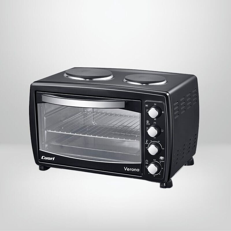 Horno Eléctrico con Anafe 38 Litros 1600W CUORI “Verona”