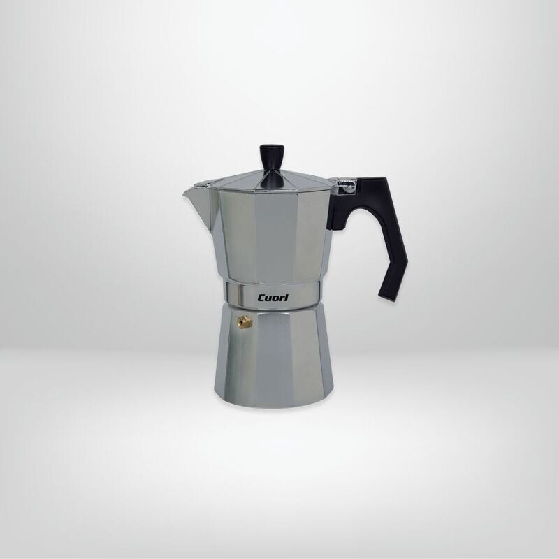 Cafetera Italiana Espresso 3 Tazas CUORI “Mokka”