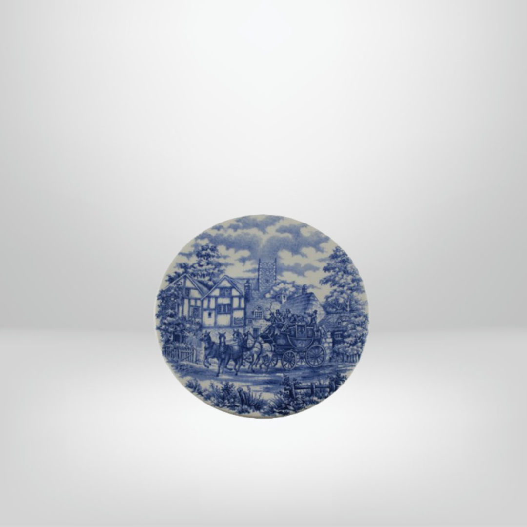 Plato Postre de Ceramica 19cm &quot;Cena Inglesa&quot; OXFORD