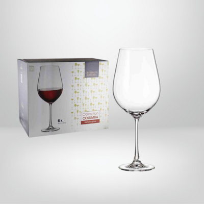 Jgo. Copas de Cristal 850ml x6 &quot;Columba&quot; BOHEMIA