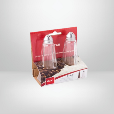 Set Salero/Pimentero de Vidrio x2