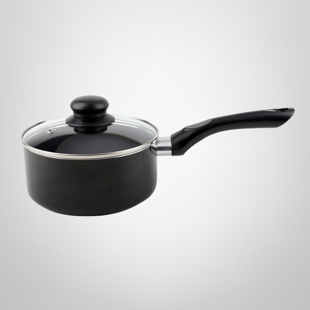 Cazo Antiadherente 16cm &quot;Black&quot; CUORI