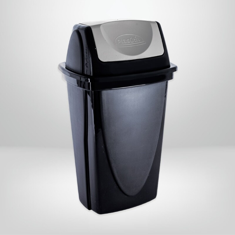 Basurero Basculante 14 litros PLASÚTIL “Ecoblack”