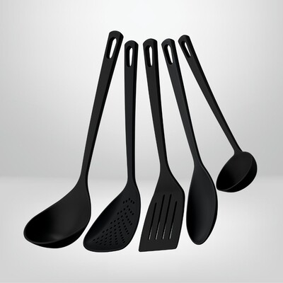 Set de Utensilios de Cocina 5 piezas TRAMONTINA Ability Negro