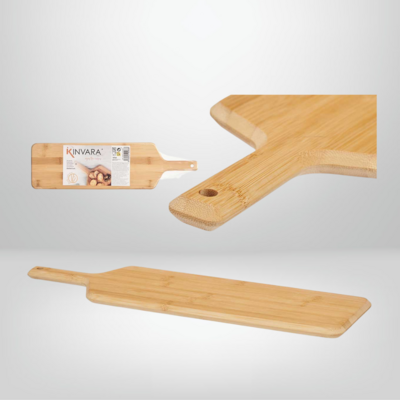 Tabla de Madera de Bambú c/Mango 50x14x1,5cm KINVARA
