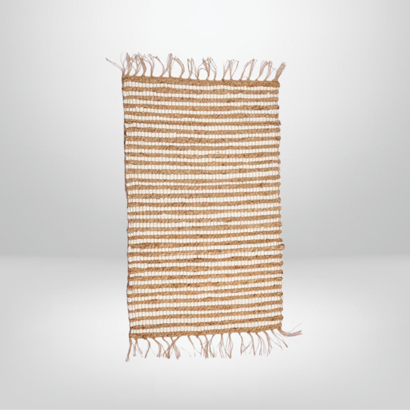Alfombra Natural Blanca  60 x 90 cm