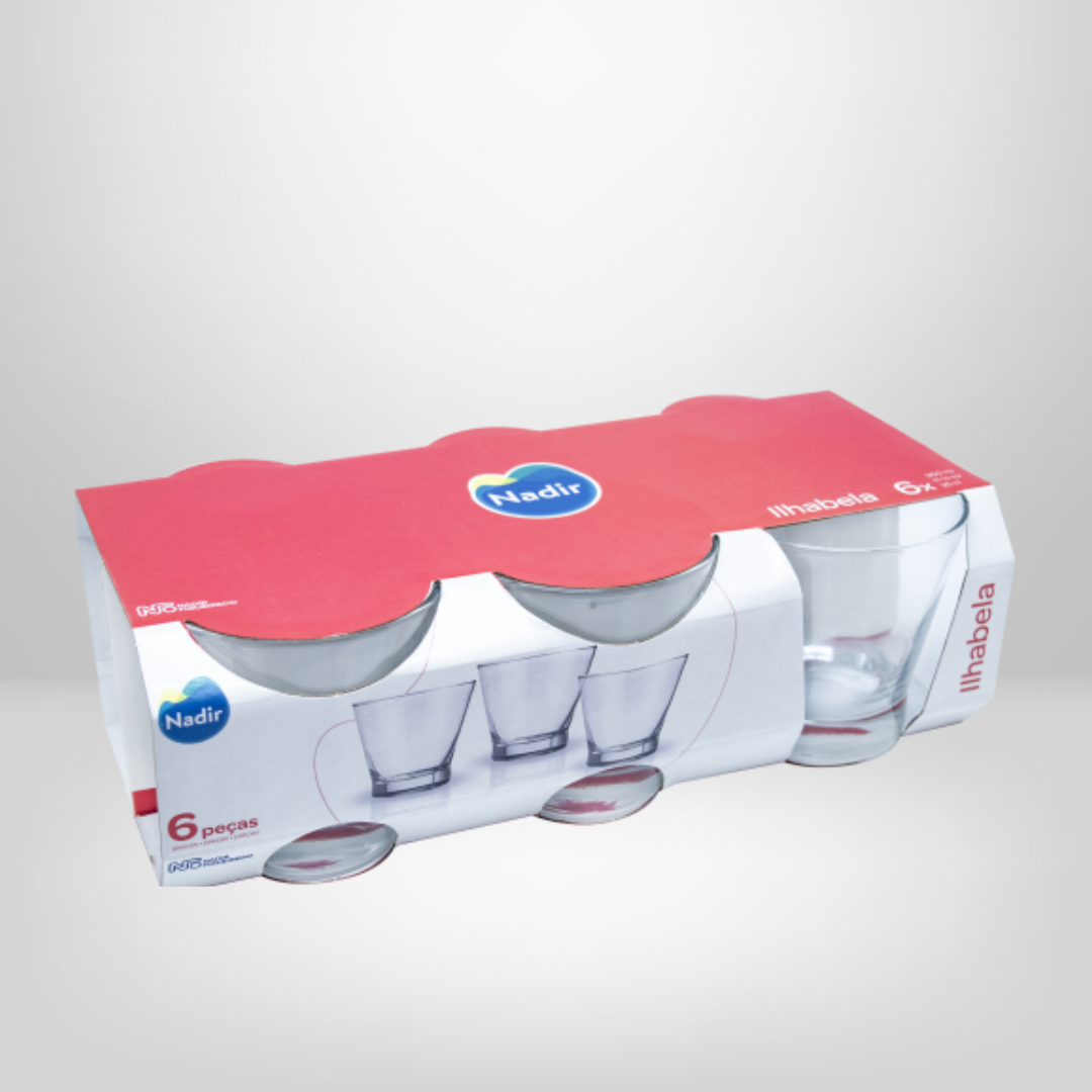 Set Vaso de Vidrio &quot;Ilhabela&quot; Whisky x6