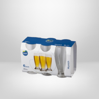 Set Vasos de Vidrio &quot;Munich&quot; 300ml x6