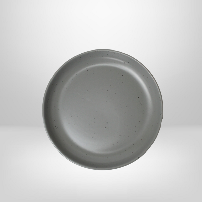 Plato Llano de Cerámica 27cm &quot;Gris Stone&quot;