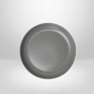 Plato Llano de Cerámica 27cm &quot;Gris Stone&quot;