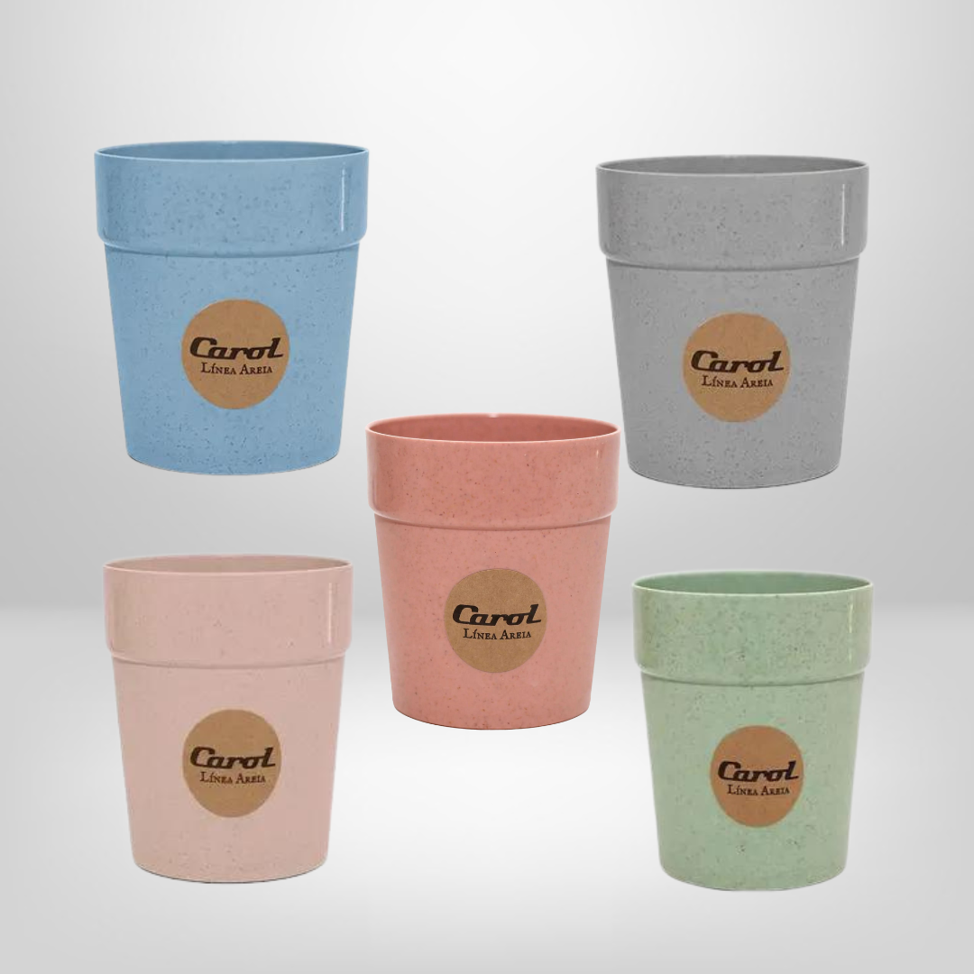 Vaso Plástico 300ml &quot;Areia&quot; CAROL