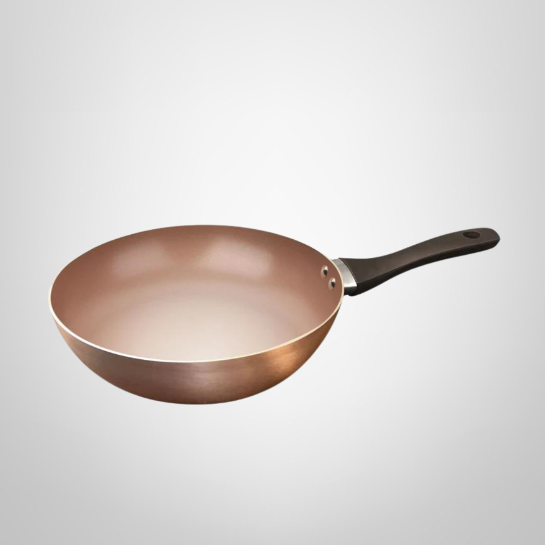 Wok de 28cm con Antiadherente Cerámico &quot;Bronce&quot;  HUDSON