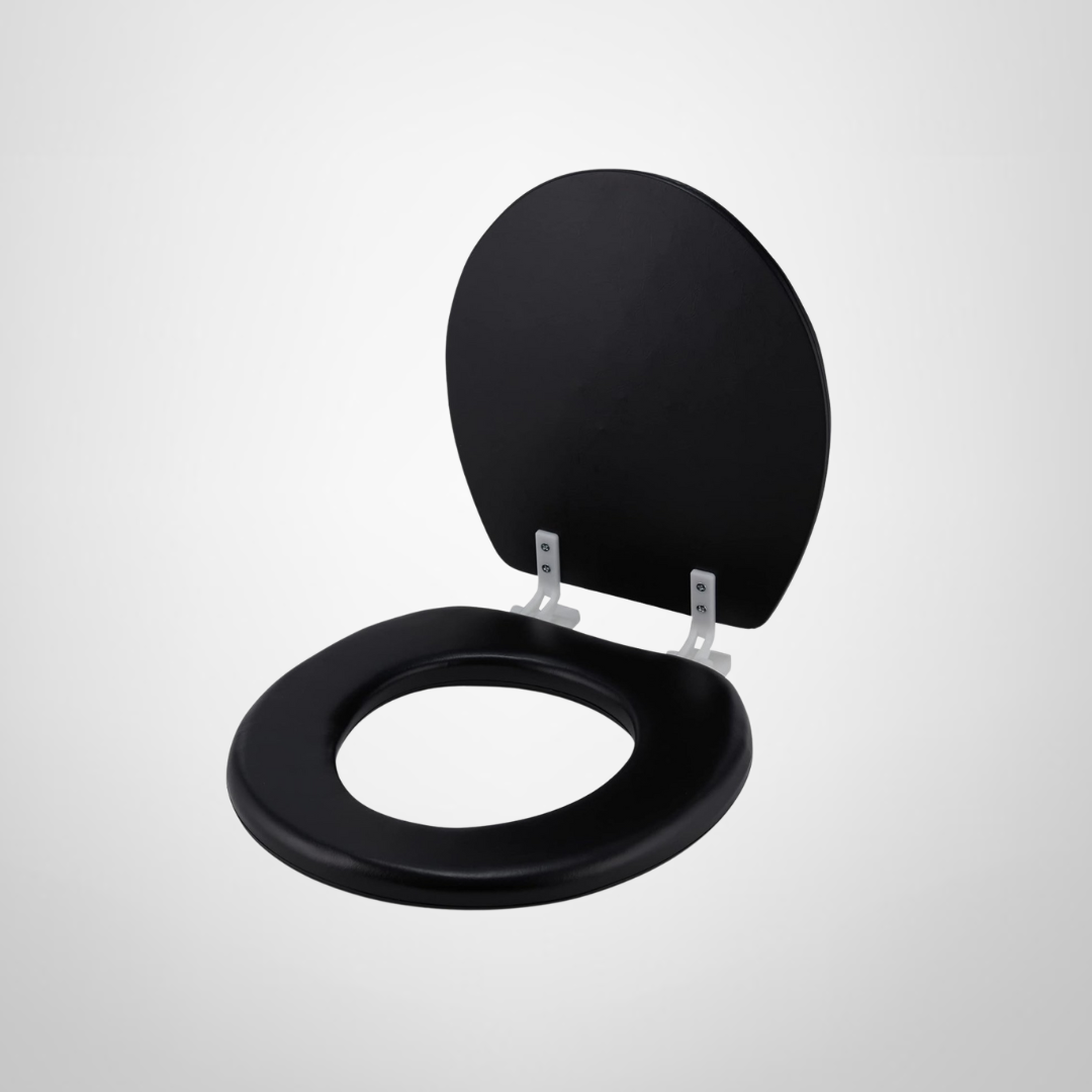 Asiento para Inodoro Acolchonado Negro