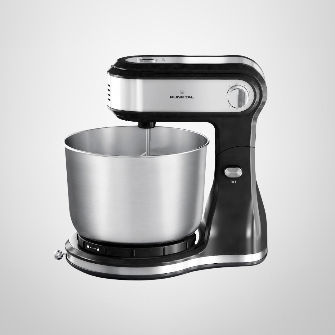 Batidora con Bowl de Acero Inox Giratorio PUNKTAL