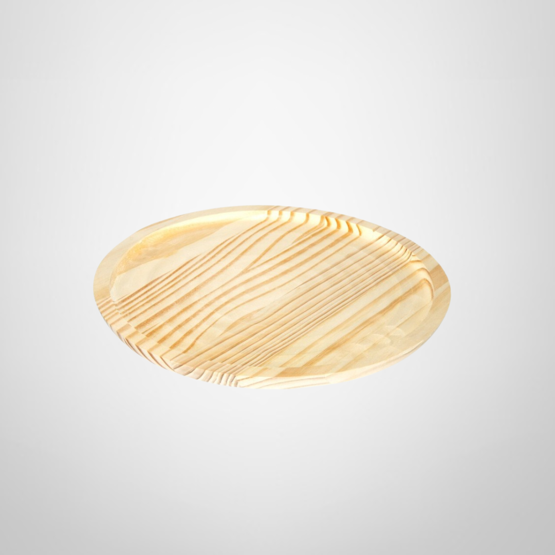 Plato de Madera de Pino 30cm