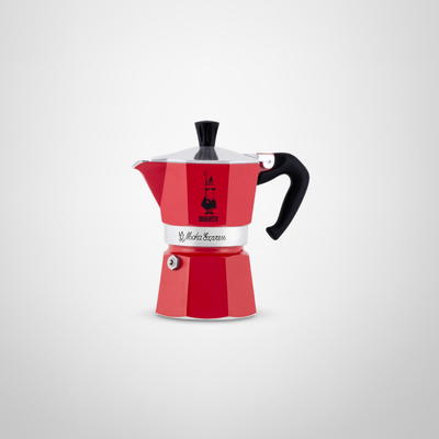 Cafetera Italiana 3 Tazas &quot;Moka&quot; Roja BIALETTI