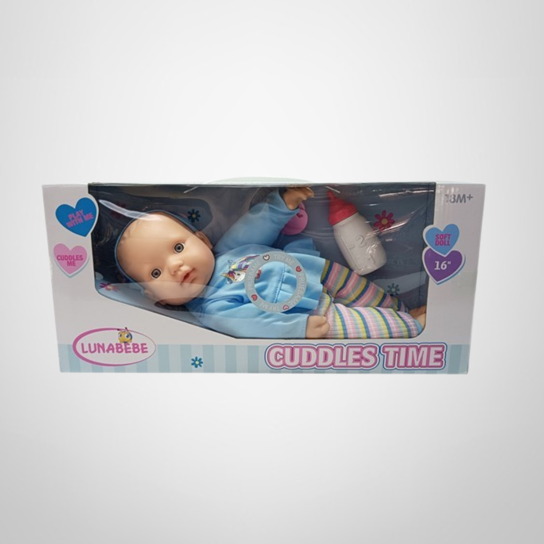 Bebote con Sonido, Mamadera y Chupete de 35cm