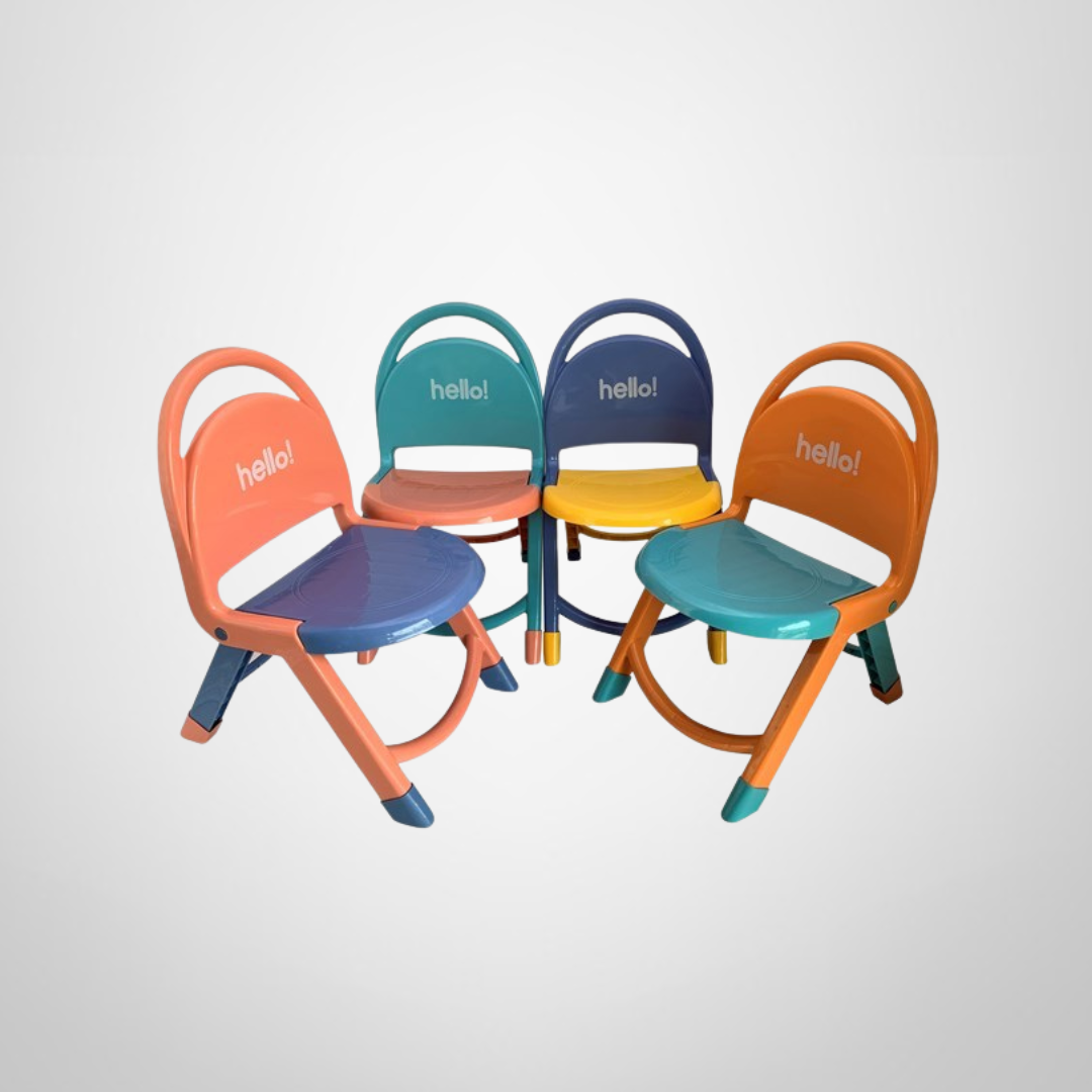 Silla Infantil de Plástico Plegable 29x29x53cm