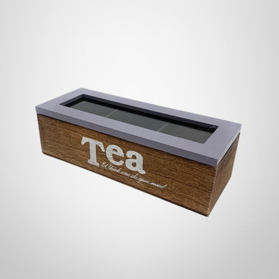 Caja de Té de Madera   24x9x7cm.