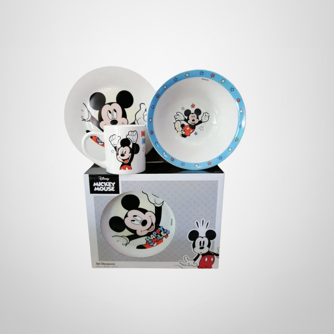 Set Desayuno 3 Piezas Disney de Cerámica