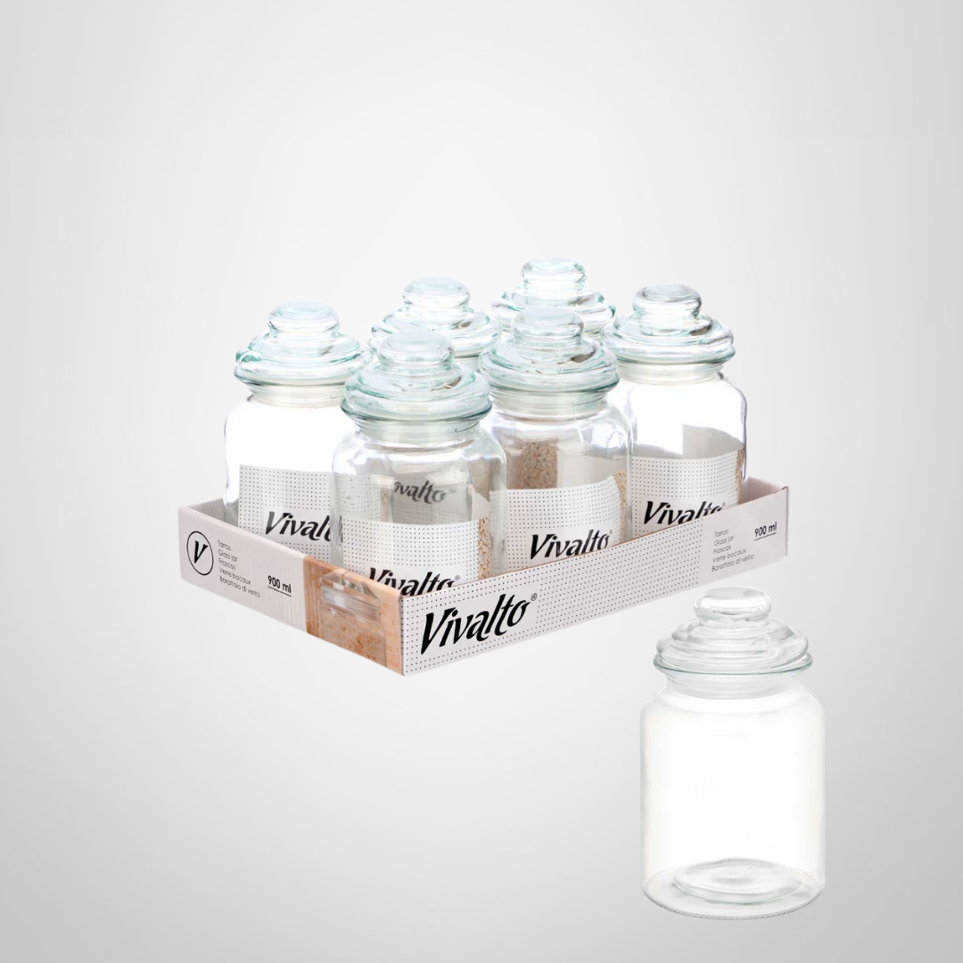 Recipiente de Vidrio Hermético 900ml