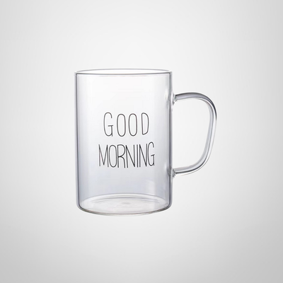 Taza de Vidrio &quot;Good Morning&quot; 7,7x11cm