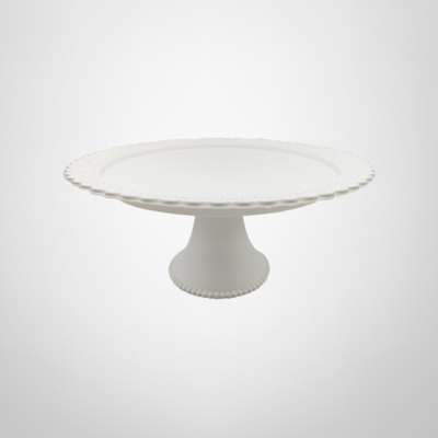 Plato de Torta Plástico con Pie 38x17cm