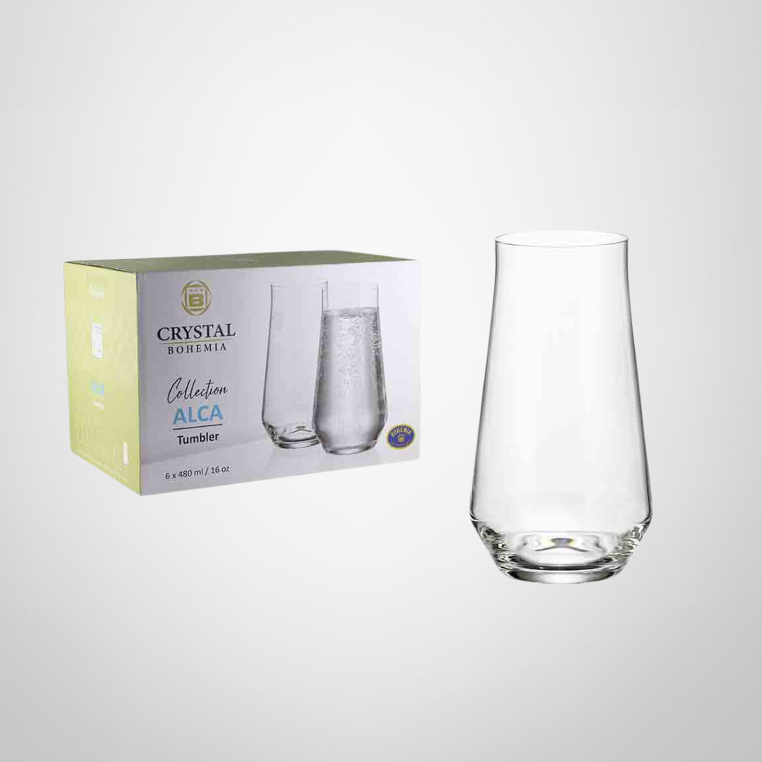 Juego Vasos de Cristal 480ml x6 &quot;Alca&quot; BOHEMIA