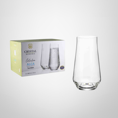 Juego Vasos de Cristal 480ml x6 &quot;Alca&quot; BOHEMIA